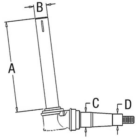 Aftermarket Fits John Deere Tractor RH / LH Spindle 2440 2640 AR91149